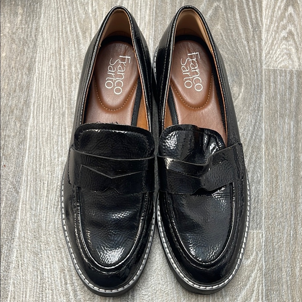 Franco Sarto Black Leather Shoes